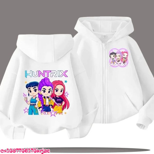 Sweat Huntrix Mini Blanc