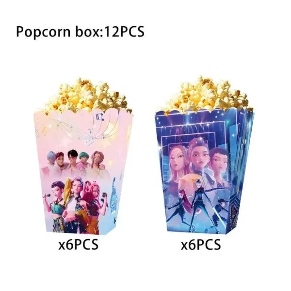 Boîtes à popcorn et bonbons Huntrix – lot de 12