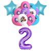 Set ballons chiffre 2 anniversaire Huntrix - Saja-Boys.fr