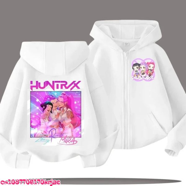 Sweat Huntrix Show Blanc