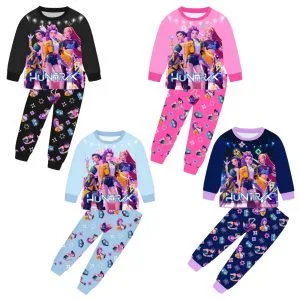 Pyjama Huntrix enfant – ensemble 2 pièces, du 110 au 160 cm