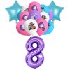 Set ballons chiffre 8 anniversaire Huntrix - Saja-Boys.fr