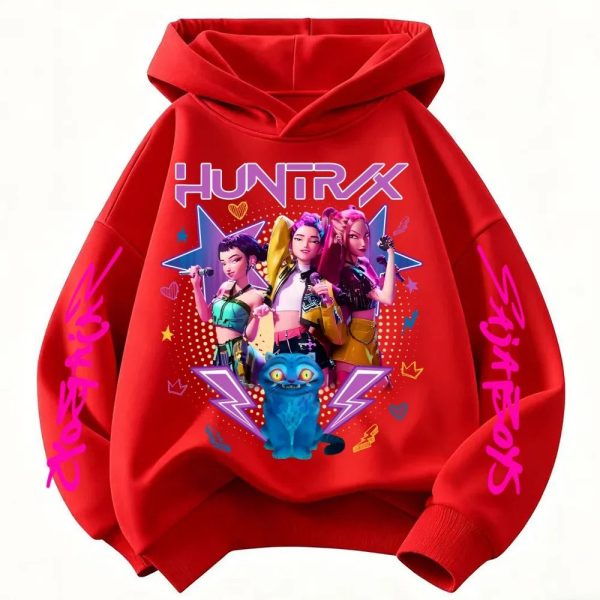 Sweat à capuche Huntrix rouge