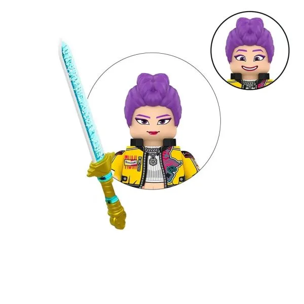 Figurines K-pop Demon Hunters à construire, compatibles LEGO® – Huntrix et Saja Boys