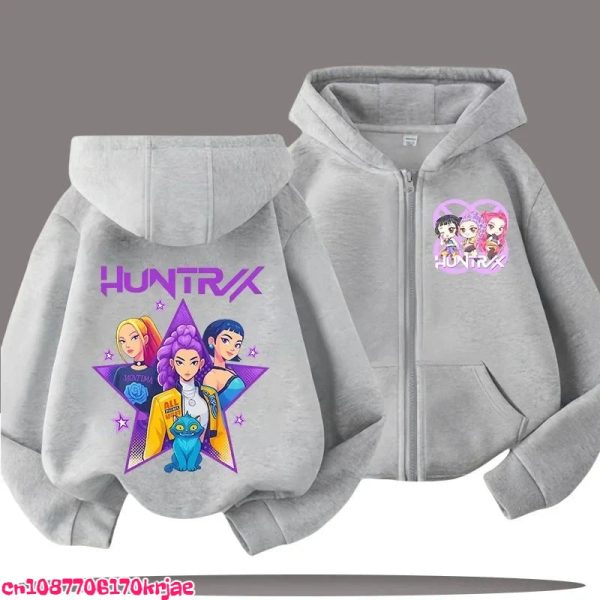 Sweat Huntrix Star Gris