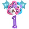 Set ballons chiffre 1 anniversaire Huntrix - Saja-Boys.fr