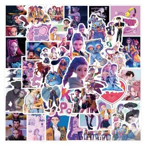 Autocollants Huntrix K-pop Demon Hunters – 55 ou 110 stickers