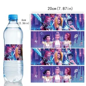 Étiquettes de bouteilles Huntrix pour anniversaire – lot de 10