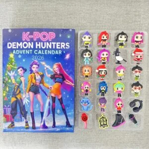 Calendrier de l'Avent Huntrix 2026 – 24 figurines K-pop Demon Hunters
