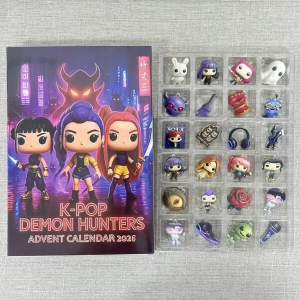 Calendrier de l'Avent Huntrix 2026 – 24 figurines K-pop Demon Hunters