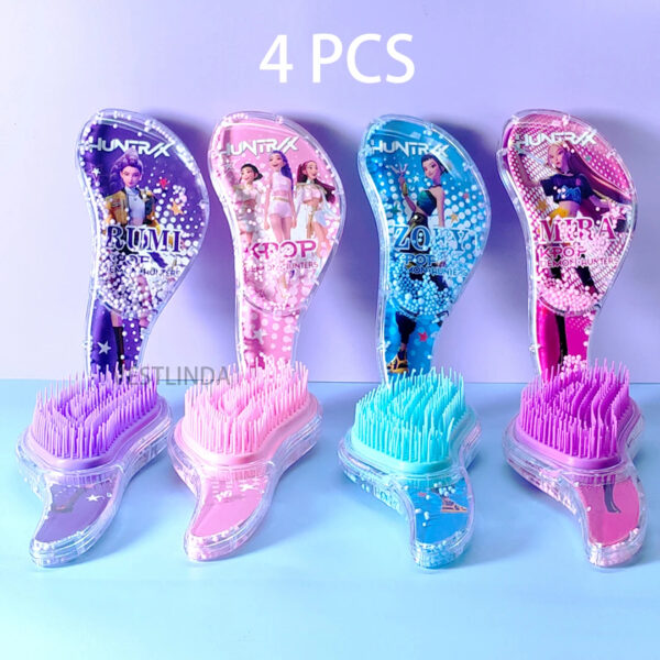 Brosse à Cheveux Huntrix Kpop Demon Hunters – 4 Modèles