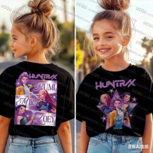 Tee-shirt Huntrix Style Urbain Animé – Kpop Demon Hunters