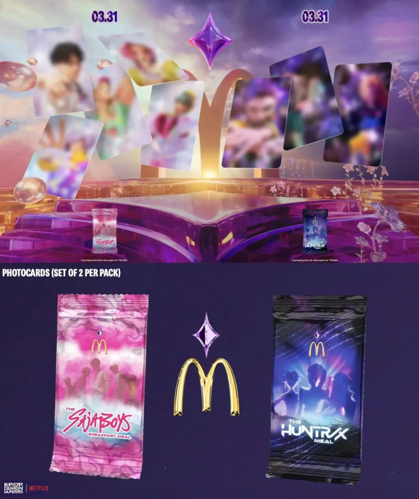 Cartes à collectionner Menu Huntrix Mc Donald's