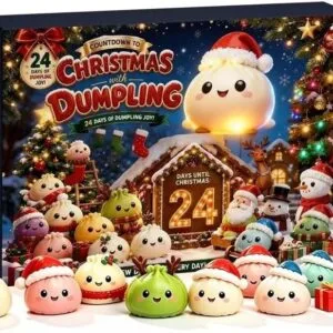 Calendrier de l'Avent Squishy Dumpling 2026 – 24 squishies kawaii